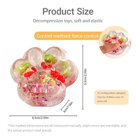 MUNSKT Squishy Giant Paw Toy, Cat Paw Toy, Anti-Stress Squishy Cat Paw Squishy Toy, Toy for Large Cats, Fidget Toys for (Mixed Colour)