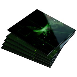 TRQWH 5pcs Welding Glass Lens Shade 12 Black Hardened Glass Lens 4.5" x 5.25" Welding Hood Darkening Filter