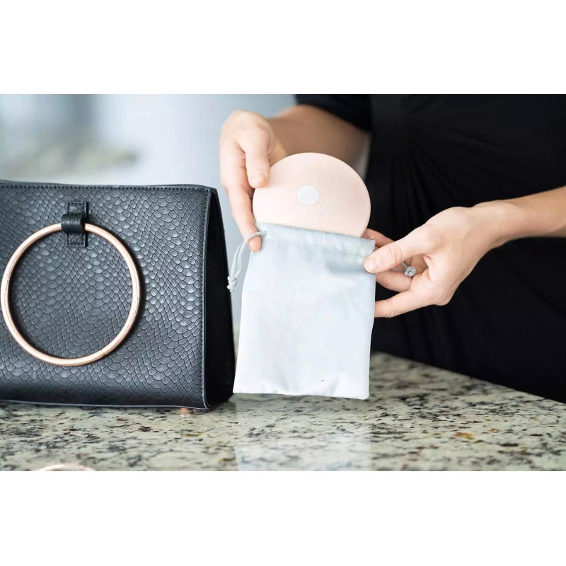 Mavoro Magnifying Compact Mirror for Purses 1x/10x Magnification â€“ Double