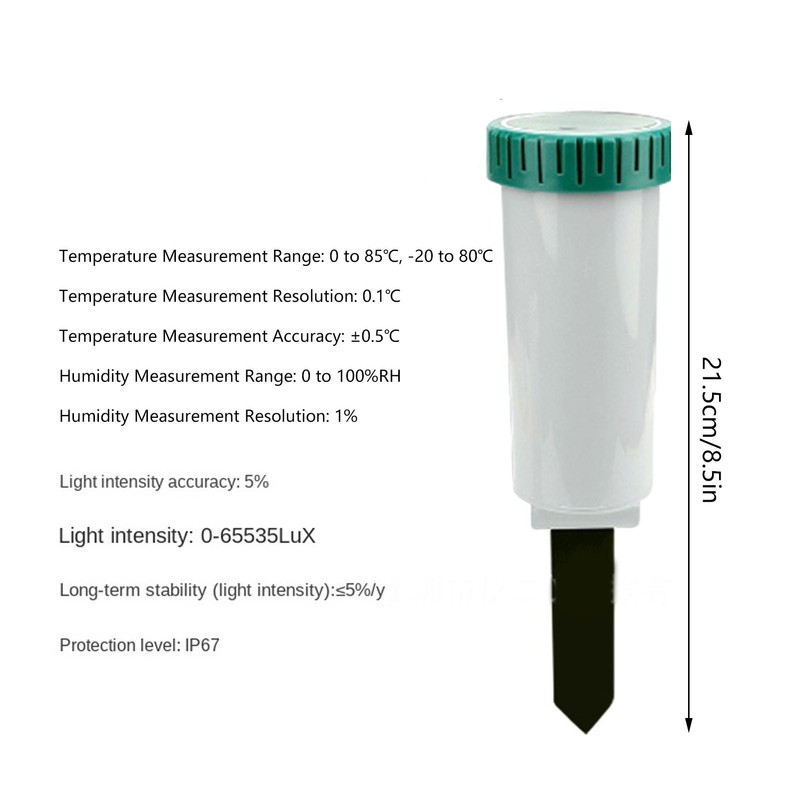 Soil Moisture Meter IP67 Waterproof Remote Control Smart Soil Temperature
