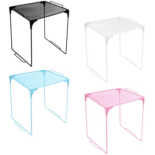 Demonwer 4 Pcs Locker Organizer Shelf Green Stackable Extra Locker