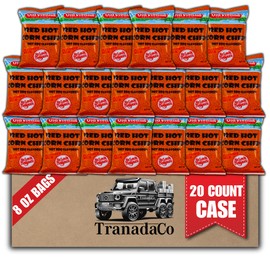 Old Vienna of St. Louis Red Hot Corn Chips 8oz Bags (20 Count) Snack Case by TranadaCo
