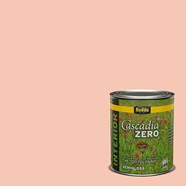 Rodda Paint CASCADIA ZERO Interior Semi-Gloss Paint & Primer in One, Quart, Salmon Beauty