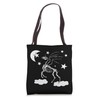 Moonlight Unicorn Costume For Girls Pegasus Gothic Skeleton Tote Bag