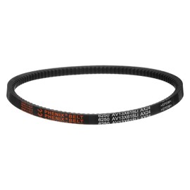 sourcing map AX24 EPDM V-Belt, Raw Edge Cogged Industrial Rubber V Belt 1/2" Width x 24" Inside Circumference