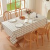 gillhov Checkered Tablecloth Rectangle Washable Buffalo Plaid Table Cloth Cotton
