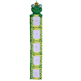 Zep Animal Height Chart-Frog, Felt, Green, 18 x 5 x 19 cm