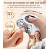 Electric Nail Clipper & No-Bending Long Handle Toenail Cutter Set