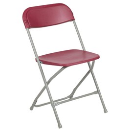 Flash Furniture Hercules™ Series Plastic Folding Chair - Red - 2 Pack 650LB Weight Capacity Comfortable Event Chair - Lightweight Folding Chair
