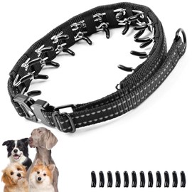 VST No Pull Dog Collar - Martingale Collar for Dogs with Quick Release Buckle,Adjustable Anti Pull Choke Collar for Dogs,Reflective Escape Proof Collar for Large Medium Small Dogs Training Walking-L