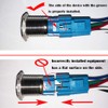 CESFONJER 2pcs Metal Latch Push Button Switch, Waterproof Toggle Switch
