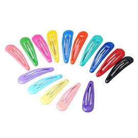 NiceYnn Haarspangen aus Metall, 4,8 cm, 20 Stück, für Mädchen, Snap Haarspangen aus Metall, für Damen, Snap Clip, Haarspangen, für Kinder, mehrfarbig, zufällig ausgewählt