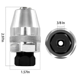 WUWEOT Broken Stud Remover, 3/8" Damaged Bolt and Stud Extractor Tool, Manifold Drive Stud Puller Fit 1/4" to 1/2" Rounded Studs for Broken, Damaged, Rounded Off, Painted, and Rusted Tight Bolts