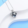 AIWENXI Football Cremation Jewellery for Ashes Hollow Football Urn Necklace