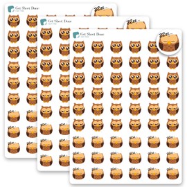 Sleep Tracker Stickers / 54 Fun Vinyl Stickers (1/2”) / Insomnia Sleep Health Wellness Stress Sleeplessness/Essential Productivity Life Planner Self Care/Bulleted Journal (Three Sheets)