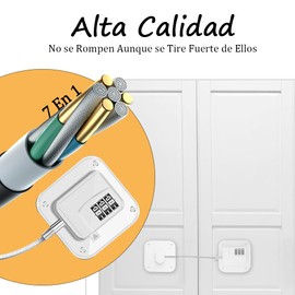 Cerradura para Refrigerador, 2 Cerraduras de Combinación de Seguridad para Niños, Cerraduras para Puerta de Refrigerador, 2 Cerradura de Seguridad Para Niños, La cerradura de Combinación es Fácil de Abrir y Cerrar y los Niños no Pueden Romperla, Adecuado