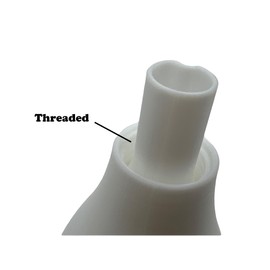 Threaded Screw On Funnel White (White)