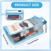veyaltedl Mesh Transparent Pencil Case,Grid Mesh Pen Case with Zipper,1PCS