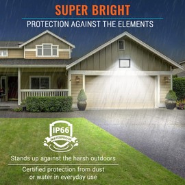 toobettp 30 W LED Outdoor Spotlight, IP66 Waterproof LED Spotlight, Super Bright 3000 LM Floodlight, 3500 K Warm White, Spotlight Outdoor Spotlight for Gardens, Courtyards, Garage, Hotel