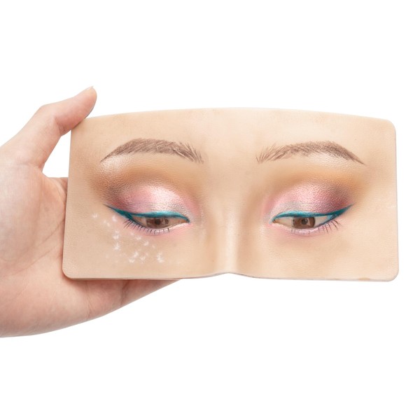 Makeup Practice Face Board 3D Realistic Pad, Reusable eyeshadow practice