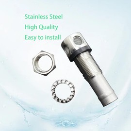 Smidaben 316 Stainless Steel Fuel Tank Vent Valve, Automotive or Marine Grade Gas Tank Vent with Mounting Gasket Hardware