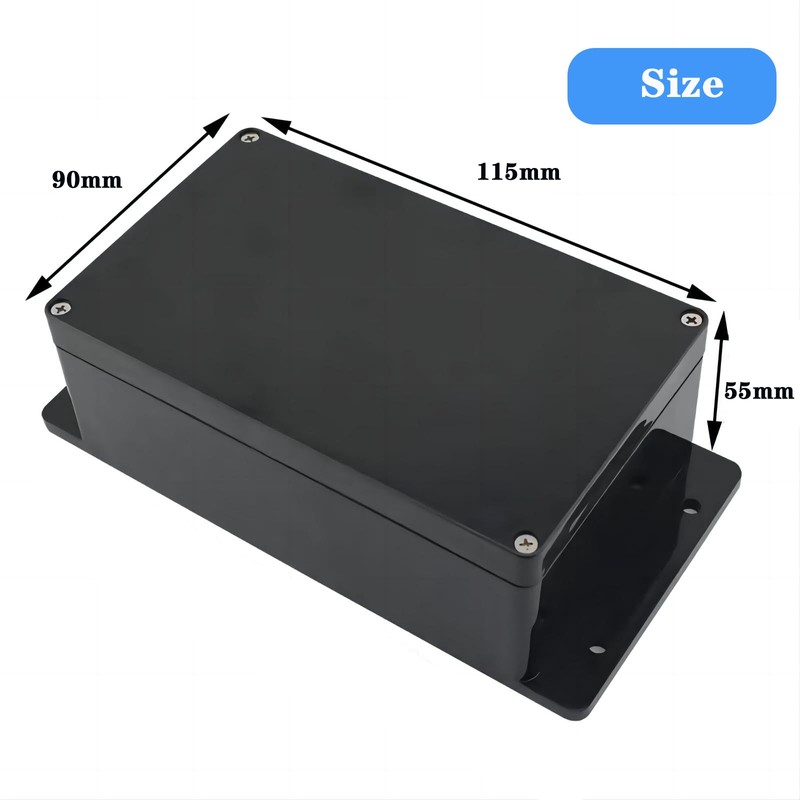 Wutusent Junction Box ABS Plastic Dustproof Waterproof IP65 Universal Electrical