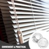 HOLIDYOYO Transparent Bead Chain Stops for Roller Shades Vertical Blind