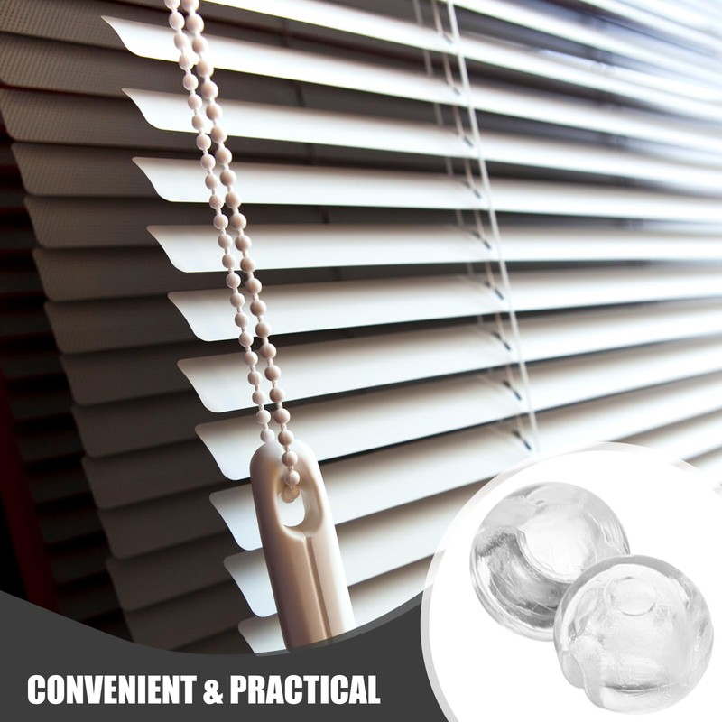 HOLIDYOYO Transparent Bead Chain Stops for Roller Shades Vertical Blind