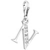 Pendant Charm Letter N Nena Lina in 925er Sterling Silver