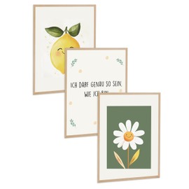 Kidsmood - Affirmation Poster for Children's Room - Encouraging Pictures for Children's Room Girls & Boys - Baby Room Decoration - Wall Pictures Animals for Children's Room Decoration [Self-Love | 21