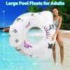 DeeprBlu Inflatable Pool Floats Adult with Color Changing Lights &