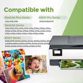 67XL Ink Cartridges Replacement for HP Ink 67 XL Black and Color Combo Pack HP67 HP67XL for 2700 2700e 2752 2752e 2742e 2755e 2855e 4100 4100e 4152e 4155e 6000 6055e 6400 6458 6458e Printer (2 Pack)