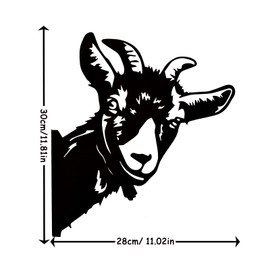 Molyorch Rust Decoration for Garden, Metal Rust Garden Decoration, Garden Decoration Figure Tree Stake for Outdoor Garden Decoration Made of Rust Metal Farm Peeping Sheep
