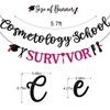 Cosmetology School Survivor Banner, Cosmetology Graduation Decorations, Cosmetology Supplies, Cosmetology