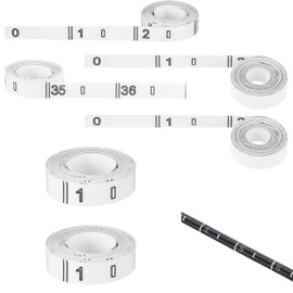 Gemscream 6 Pcs Rod Ruler 36'' Fish Measuring Decals Fish Measuring Tape Stickers Transparent Fishing Tape Measure Kayak Fishing Accessories for Fishing Rod Boat Kayak