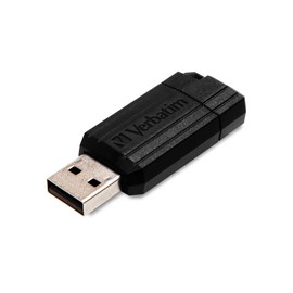 Verbatim Pinstripe 32 GB USB 2.0 Flash Drive, Black 49064