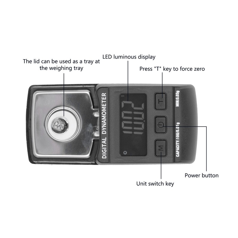 Jewelry Scale Professional High Precise Small Portable White Backlight Stylus