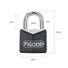 FIGODE® Small and Light Padlock with Big Keys, Black Covered