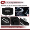 X AUTOHAUX Car Sunglasses Case Universal Sun Visor Sunglasses Holder