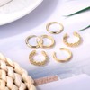 Mikovivi 6 Pieces Gold Toe Rings for Women, 3 Styles