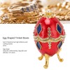 Egg Shaped Trinket Boxes Rhinestones Inlay Exquisite Jewelry Trinket Boxes