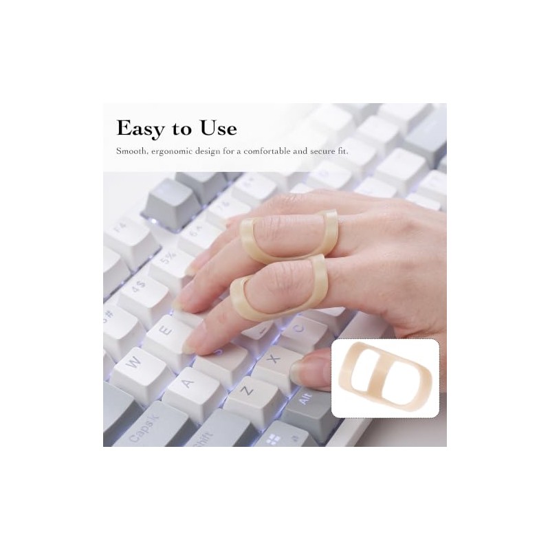 14Pcs Oval 8 Finger Splint Set Waterproof Trigger Finger Stabilizer