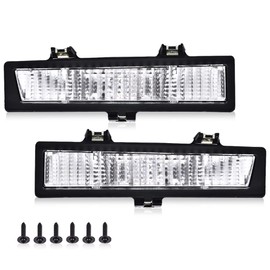G-PLUS Signal Light Parking Lamps Compatible with Chevy Monte Carlo SS 1983-1988 /Fit Chevy Monte Carlo 81-86 (not fit LS 86-88) Clear lens Driver & Passenger Side 919025 919026 261303TA0A 261353TA0A