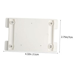 TEHAUX CD Player Wall Mount Bracket Fixed Board Accessory for Easy Installation Design for Home Decor White Color with Random Screw Options Random Color