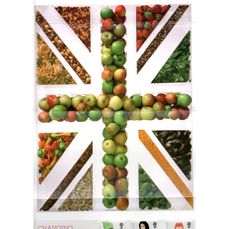 Changing Tastes in Britain Presentation Pack Stamps