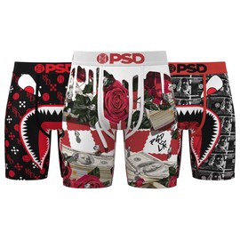 PSD Men's Tough Love Boxer Brief 3-Pack, Multi, L