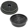 SPARES2GO Carbon Charcoal Vent Filters for Leisure 1K2BP H100PK CA1K2BP