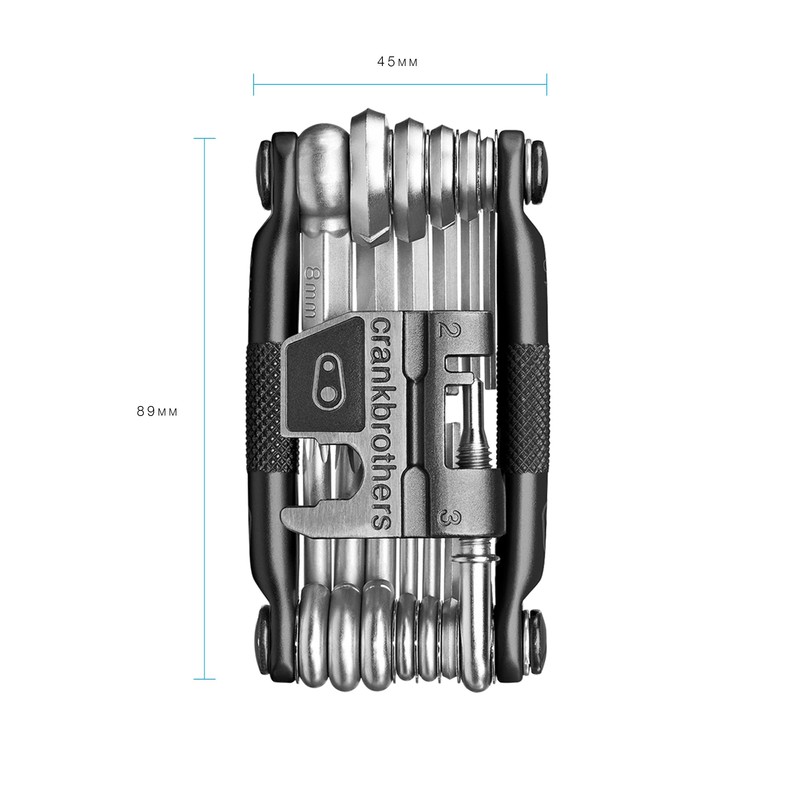 Crankbrothers Multifunktionswerkzeug 19, Schwarz, CBM19