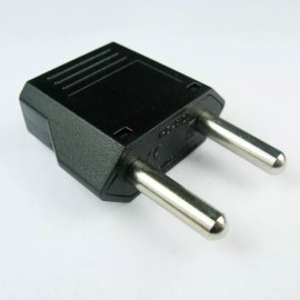 Seven Star MU3 Europe EU 5mm Round Plug Adapter -American US to European/Asia Style C Plug