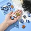 Ipotkitt 16 Pcs 8 Styles Plastic Evil Eye Beads Turkish